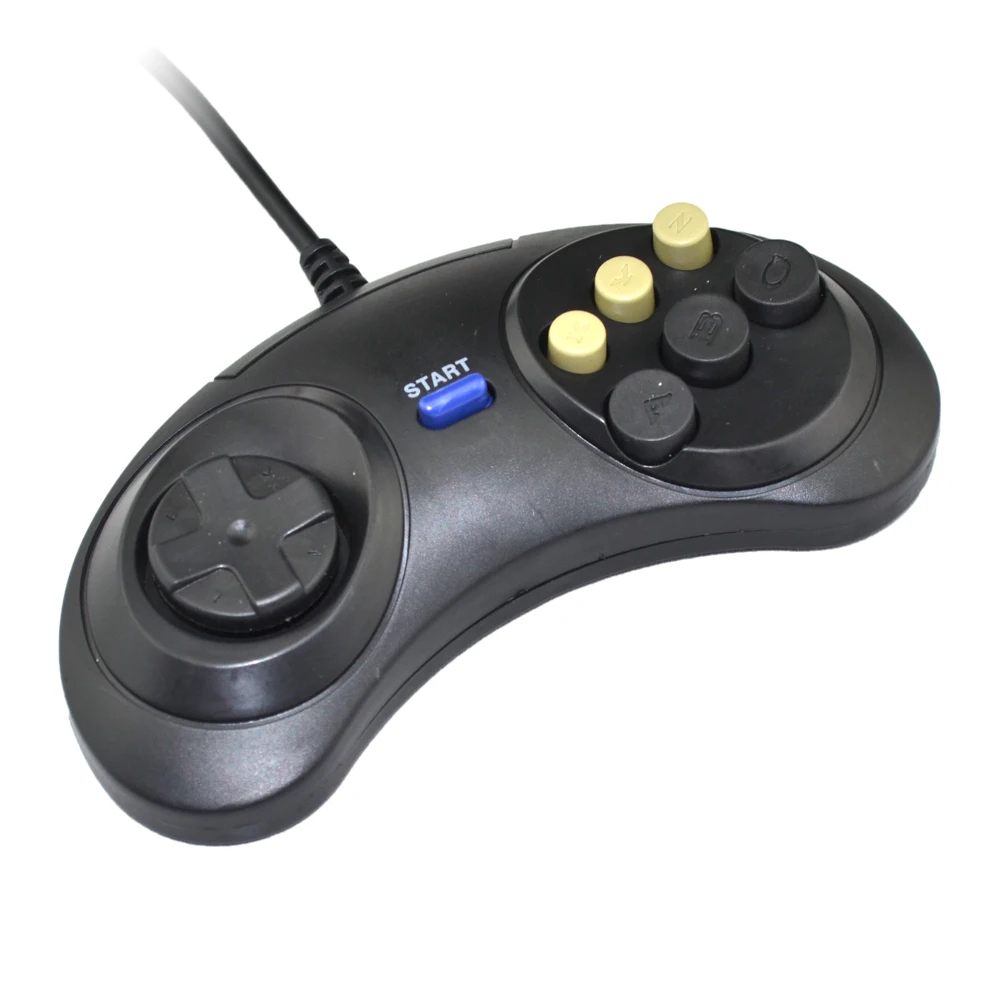 Высококачественный классический проводной игровой контроллер для SEGA Genesis 6