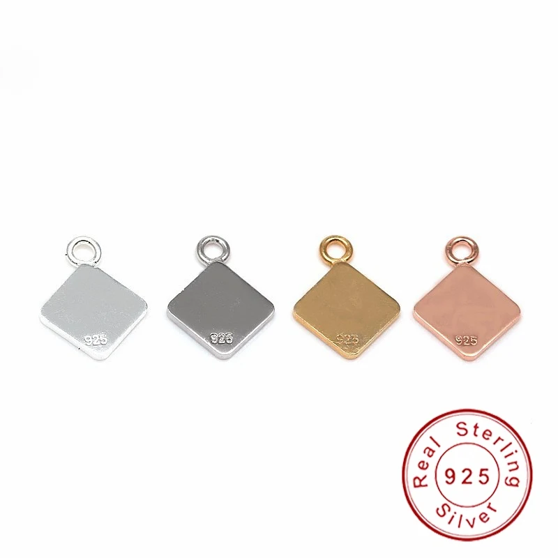Ювелирные изделия из серебра 925 пробы 8 х10 мм 10 шт./лот|tag holder|tag stripcharm tower |