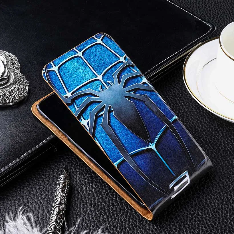 Кожаный чехол для LG G2 G4S G5 K4 K7 K10 L9 II стеклянный с цветным рисунком вертикальной