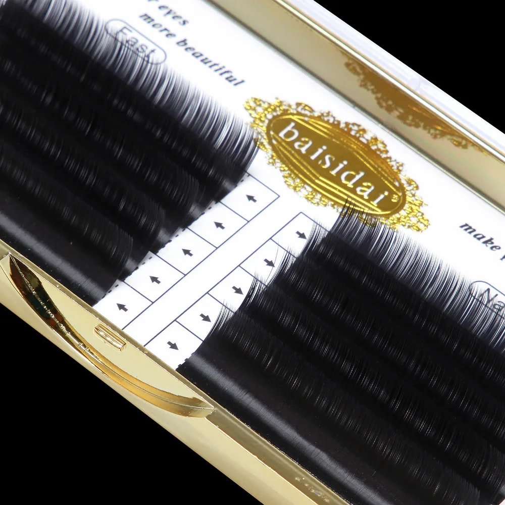 

10 rows/Tray Curls C 0.07 Eyelash Extension 12D Magic Silk Volume False Eyelashes Makeup Natural Lashes