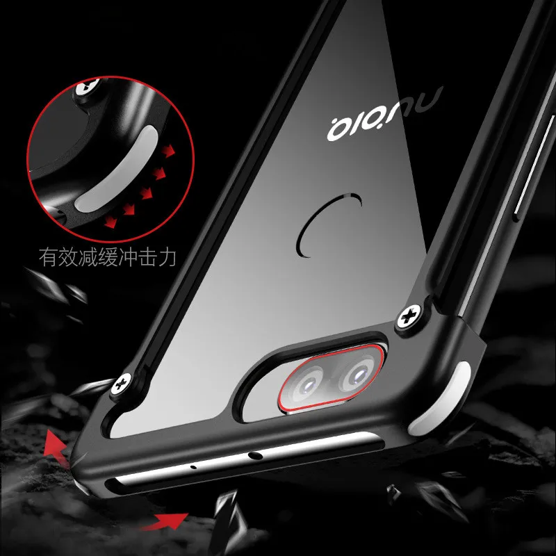 Тонкий алюминиевый чехол-бампер для zte Nubia Z17/Z17 Lite
