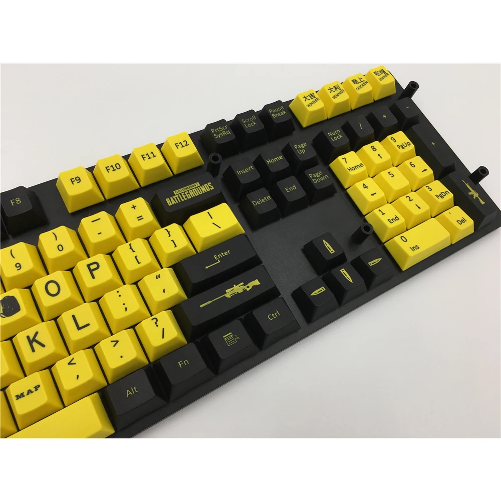 MP PUBG Keycap 156 клавиши краска сублимация PBT Вишневый профиль для механической