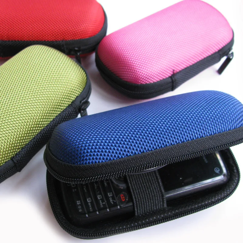 Красочная сумка для наушников на молнии защиты наушников/usb кабель органайзер