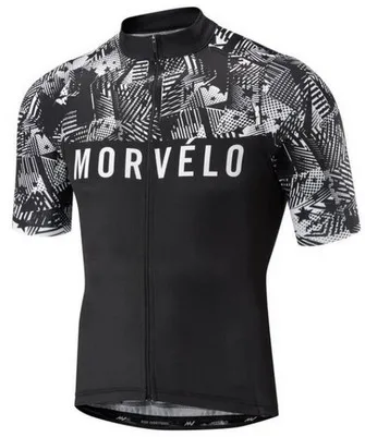 Morvelo Велоспорт Джерси 2019 с коротким рукавом Мужская велосипедная одежда дышащий