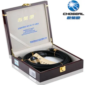 Высококачественный AV-кабель Choseal AA-5401 HI FI Auido line, 2RCA male to 2RCA male 6N High purity, монокристаллическая медь, 1,5 м5 футов, черный