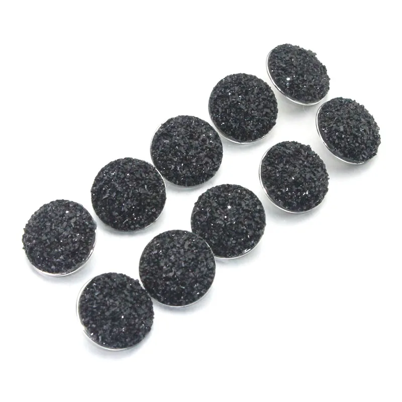 10 шт./лот 6 видов цветов унисекс 18 мм полимерные блестки Кнопки DIY ювелирные