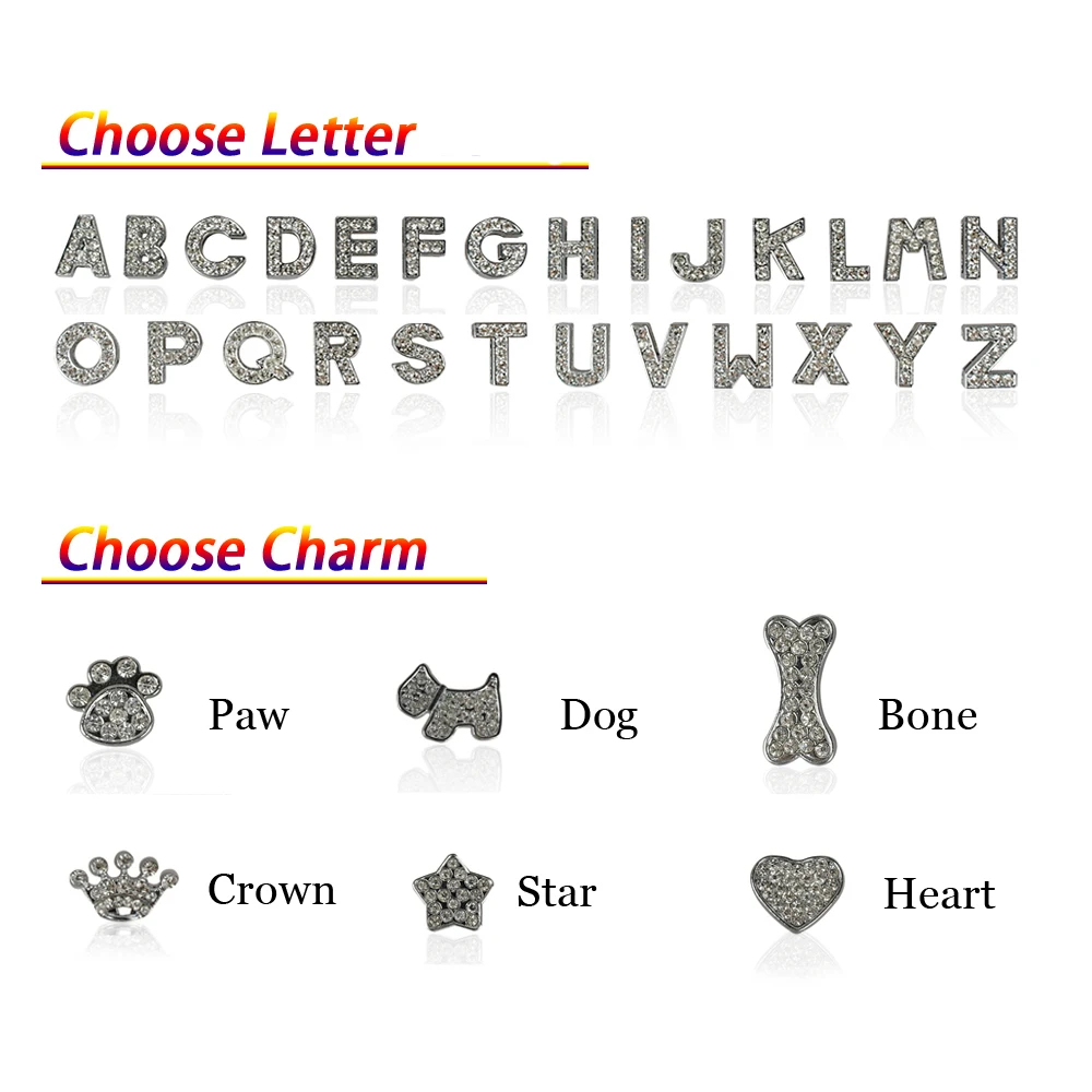 Bling домашний питомец с индивидуальной надписью ошейник со стразами по