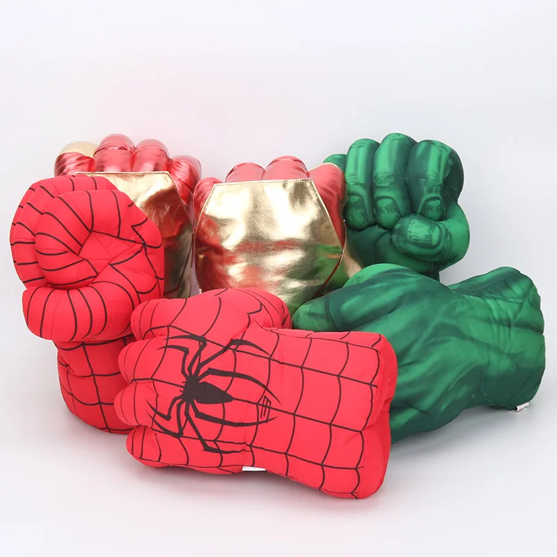 33 см Marvel Мстители эндшпиль невероятная фигурка супергероя Человек-паук халки игрушки Железный человек боксерские перчатки подарок для мальчика Халк перчатки