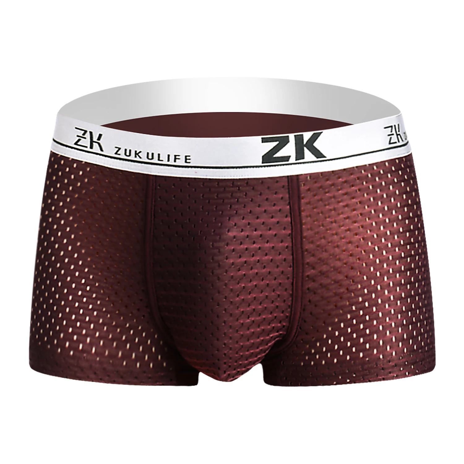 Мужское летнее дышащее Сетчатое шелковое нижнее белье боксеры шорты четыре угла