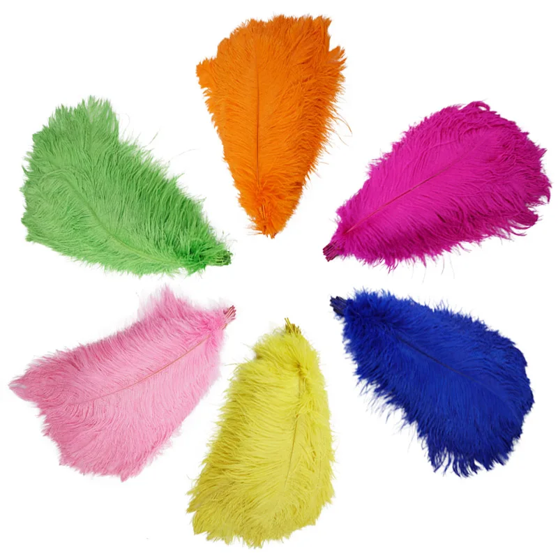 

Fluffy beautiful Ostrich Feathers Crafts 55-60 CM 22-24 inch birthday Carnival Costumes Party Home Wedding Decorations Plumes