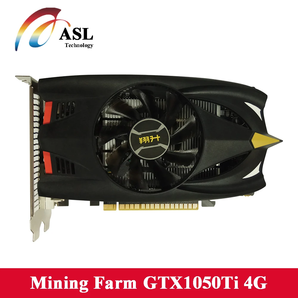 ASL Графика карта GeForce GTX1050Ti Skynet 4 ГБ NVIDIA 128bit 7008 мГц 1290 1390 GDDR5 768 единиц 14nm 28NS видео для
