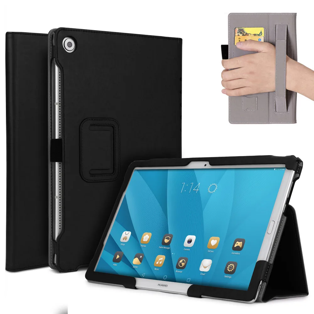 Кожаный чехол-подставка из воловьей кожи Магнитный смарт-чехол для Huawei MediaPad M5 10 8