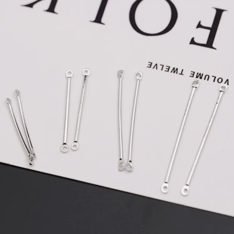 2019 500 Pcs zinc alloy connector jewelry finding Double hole Hanging rod Earrings Ear Clip Hook making accessories | Украшения и