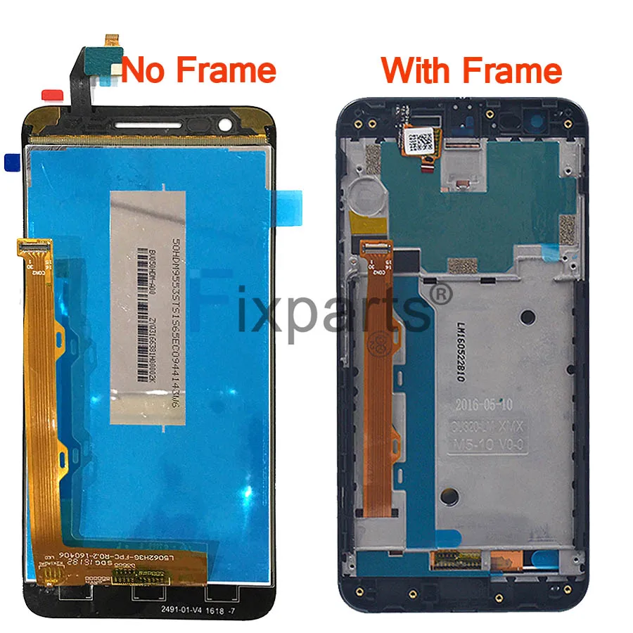 Для lenovo C2 K10a40/lenovo Vibe C2 ЖК-дисплей+ кодирующий преобразователь сенсорного экрана в сборе Замена для 5," lenovo K10a40 дисплей