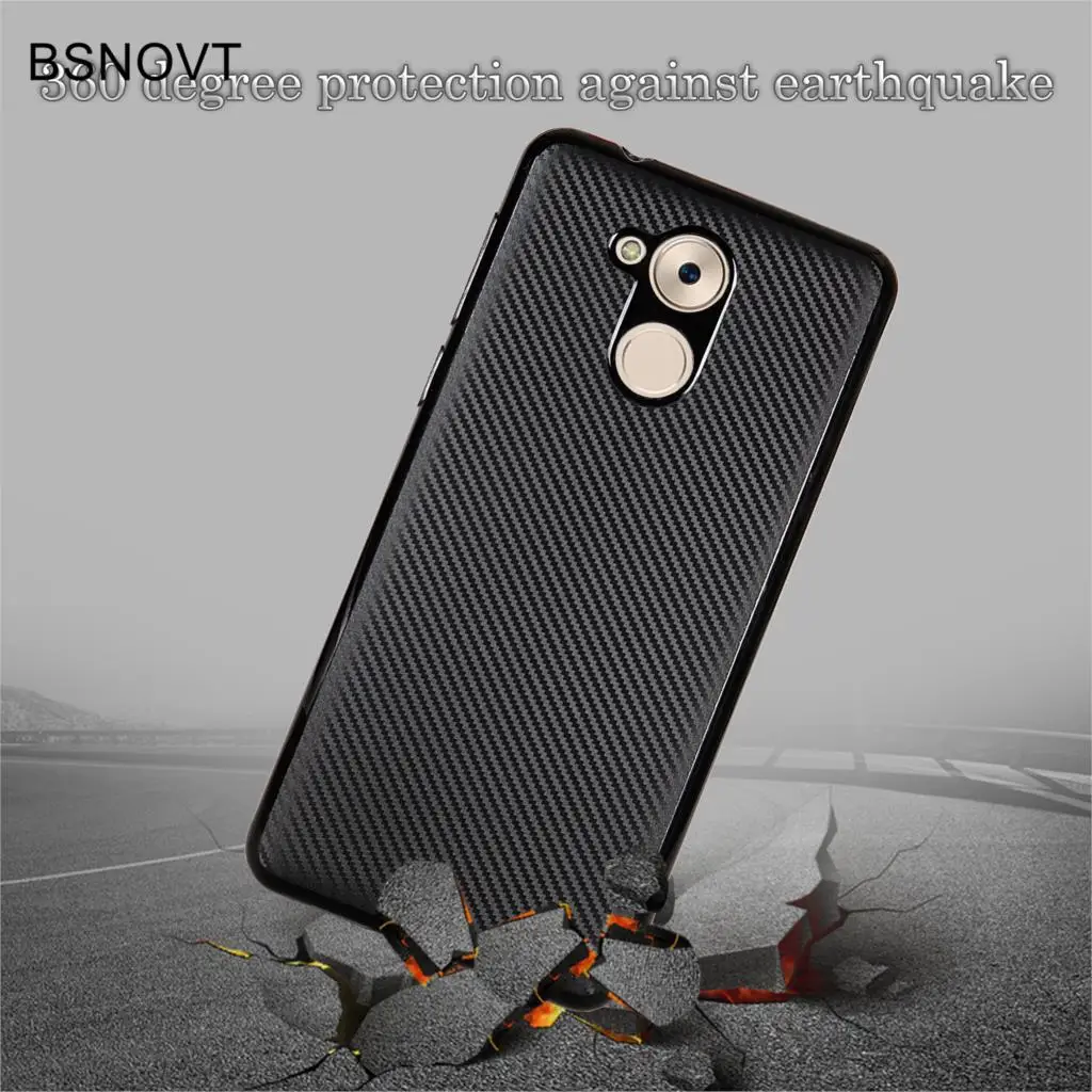 Huawei P9 Lite Smart Case Soft Carbon fiber Slim TPUPhone For Cover Honor 6C / Nova Enjoy 6S |