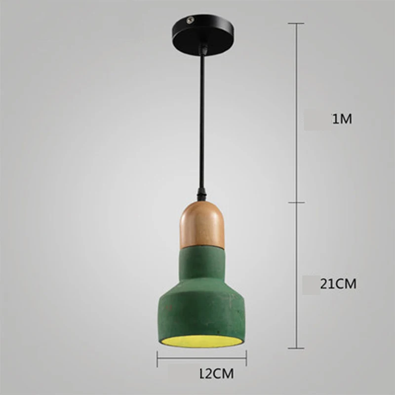 Подвесной светильник E27 в стиле ретро цементная лампа индастриал для ресторана