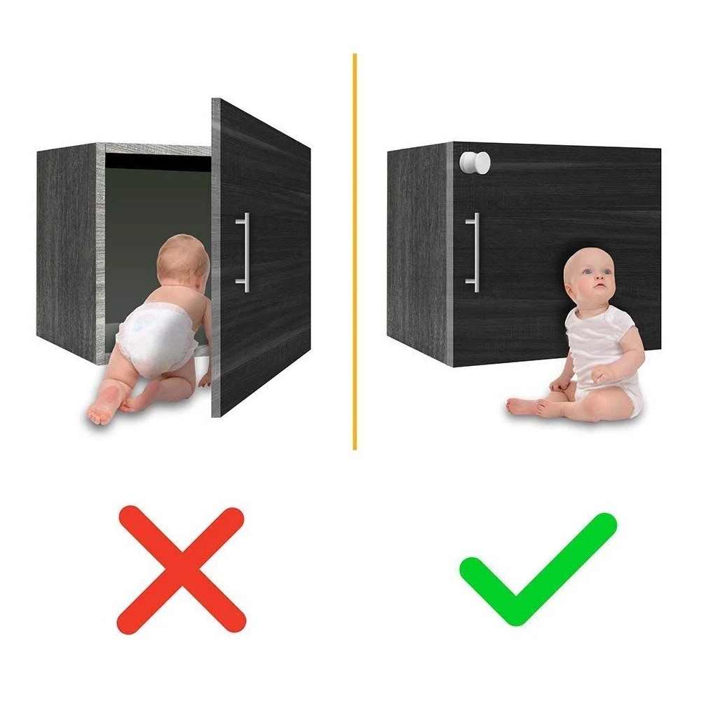 5 упаковок магнитные замки для шкафов и ящиков|Наборы управления доступом| |