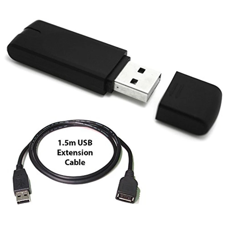 Zwift ANT+ USB передатчик приемник совместимый Garmin Bryton велосипедный компьютер цикл USB ANT Stick Bluetooth Датчик скорости Каденции - Цвет: usb and cable line