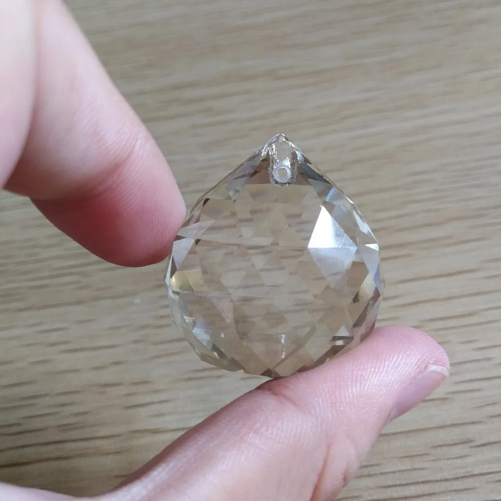 10 шт. 30 мм коньячный кристалл Люстра шары Стекло люстры-подвесы фэншуй-шарик