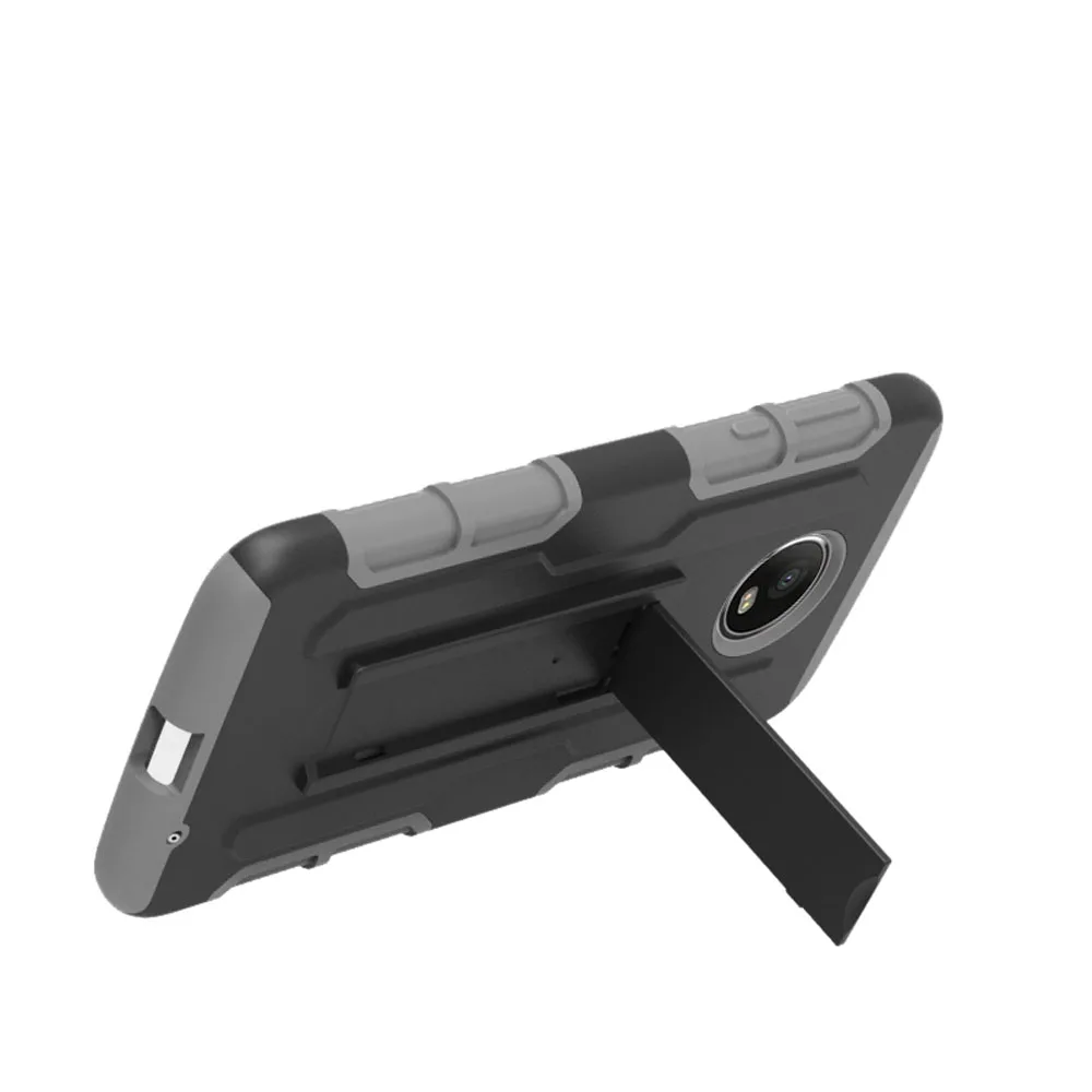 3 In 1 Heavy Duty Hybrid Rugged Case For Motorola Moto Z2 Force Belt Clip Holster Shell Hard Cover |