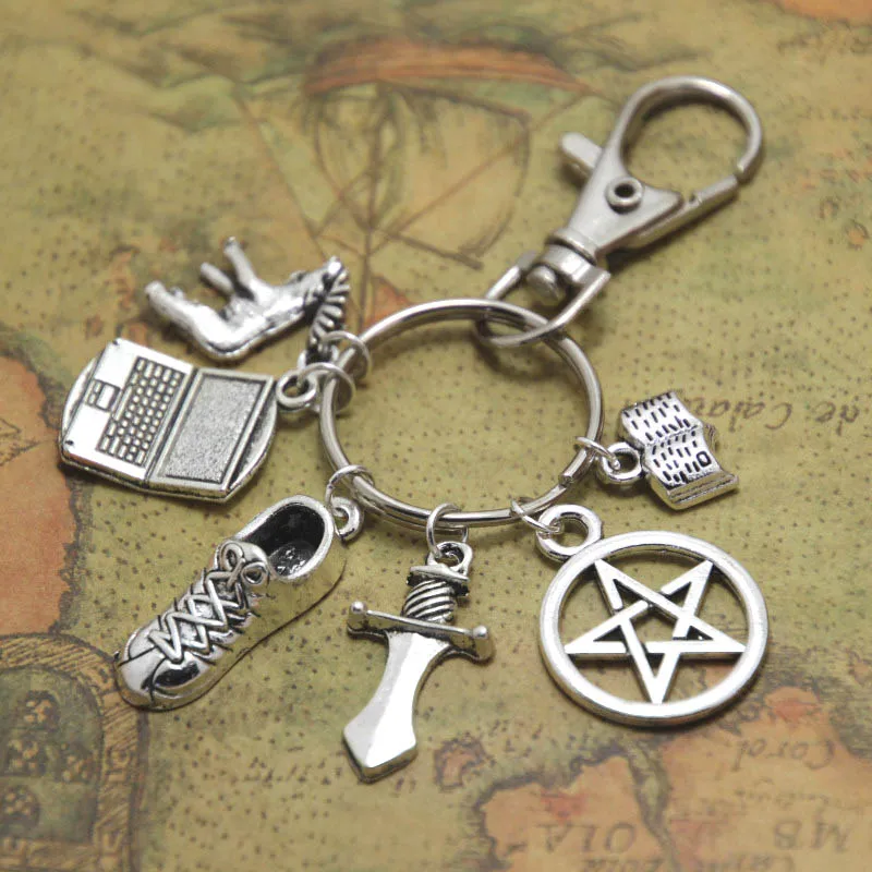 12 шт сверхъестественных Вдохновленный брелок или зажим для сумки Дин Сэм