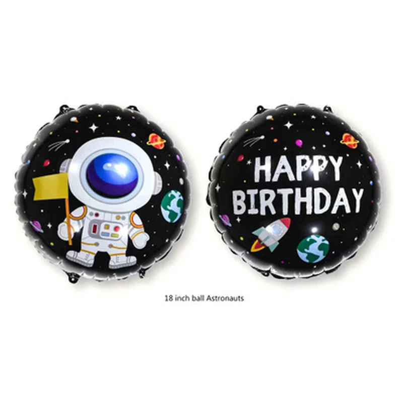 

Cartoon Astronaut Spaceship Rocket Foil Balloons Happy Birthday Gifts Decorations Wedding Ballons Baby Shower Party Supplies