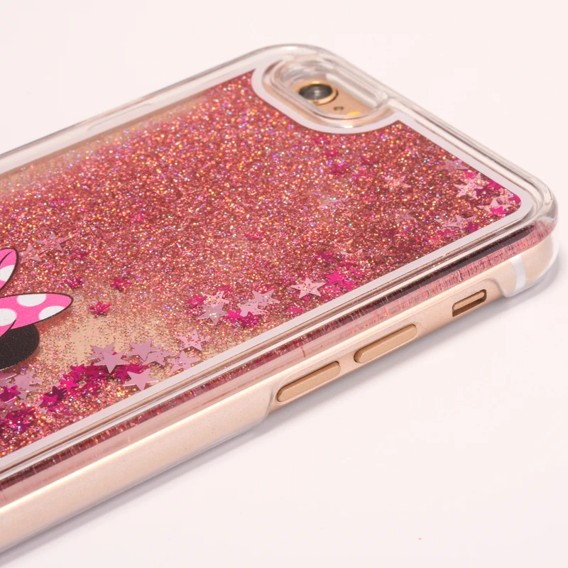 Милый Классический чехол для iPhone 6 6s 7 8 plus x xs max xr woof Русалка Блестящий жидкий