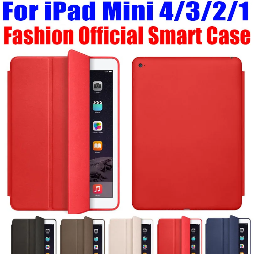 Официальный Дизайн умный чехол из искусственной кожи для Apple iPad Mini 4 3 2 1