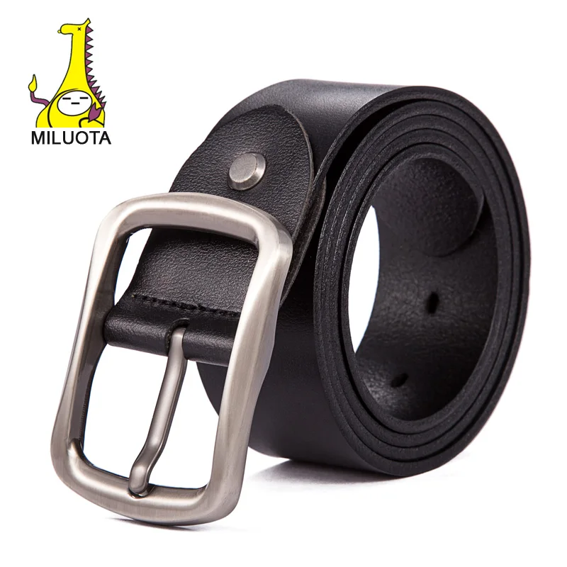 

[MILUOTA] 2018 Fashion designer belts for men cinturon genuine leather canvas belt brand strap high quality men belt LW457