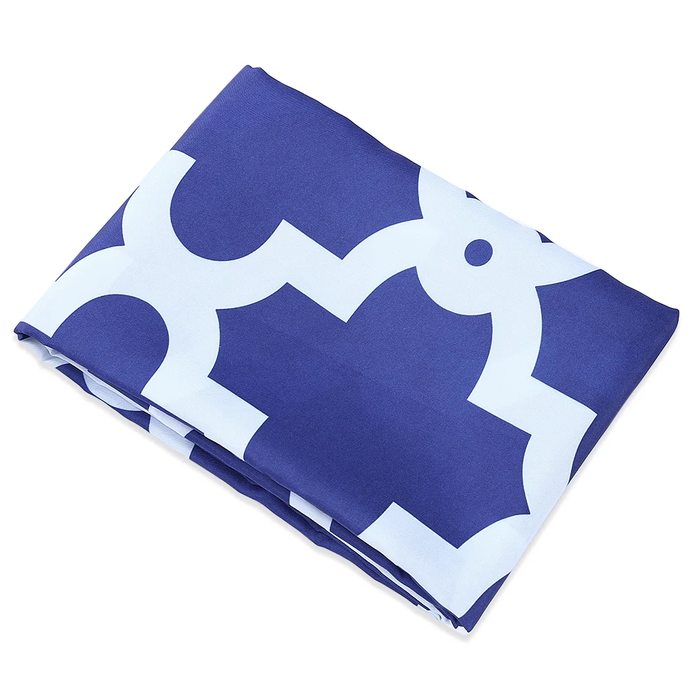 Водостойкая занавеска для душа из полиэстера с геометрическим узором декора