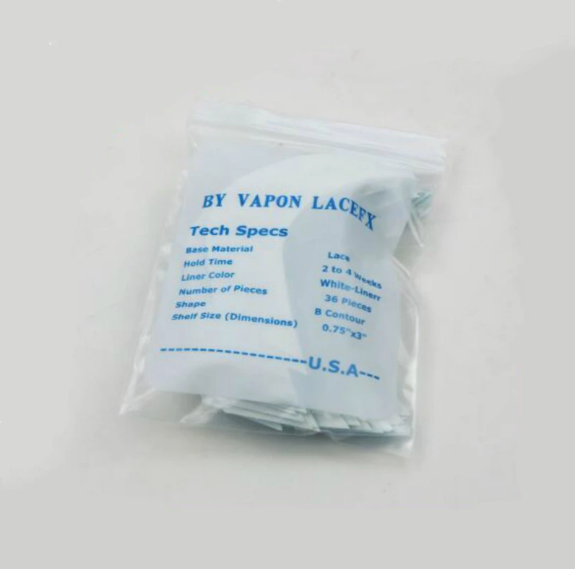 36pcs/Pack 7.6CM*2.2CM Lacefx By Vapon Adhesive Tape Water Resistan Medical Double for Toupees Lace Wig Last 2-3Weeks | Шиньоны и
