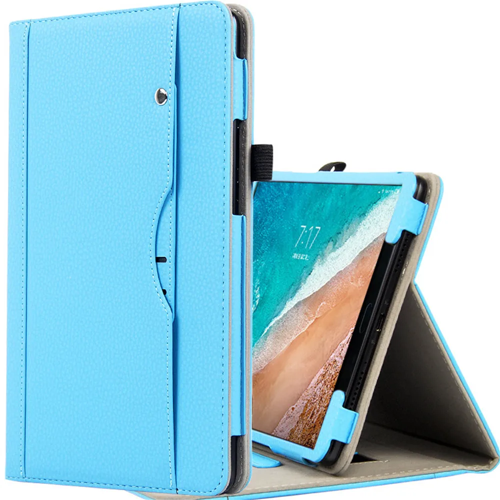 Чехол для Xiaomi MiPad 4 Plus MiPad4plus однотонный откидной из искусственной кожи с