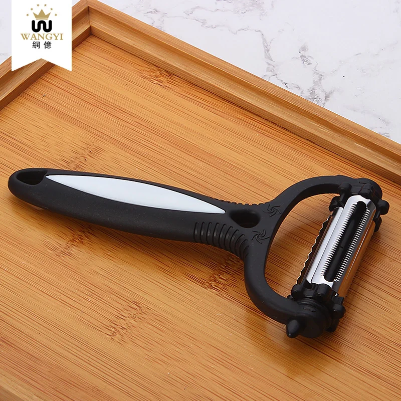 3 in 1 Multi-function Vegetable Slicer With Rotatable Blade Kitchen Tool Melon Zester Stainless Steel Fruit Peeler | Дом и сад