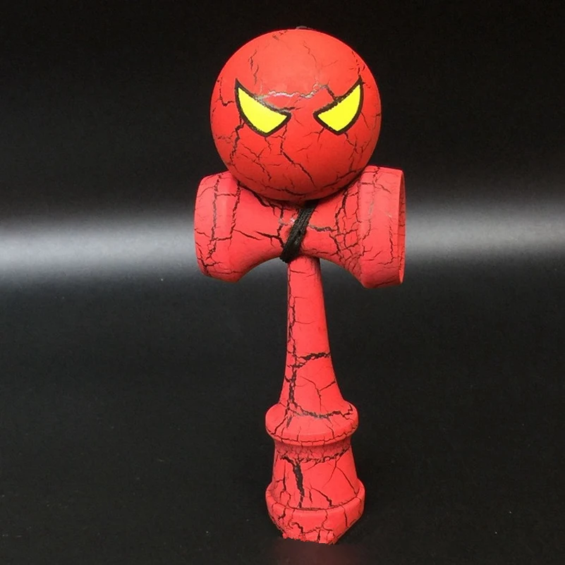 1 шт. деревянный полный трещин Профессиональный Kendama мультфильм умелый Джамбо паук кендама на открытом воздухе жонглирование игры мяч игрушки для подарка