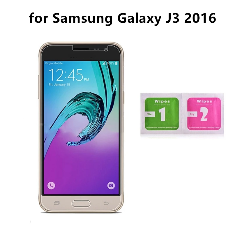 Высококачественное Закаленное стекло для Samsung Galaxy J3 2016 не полное защитное