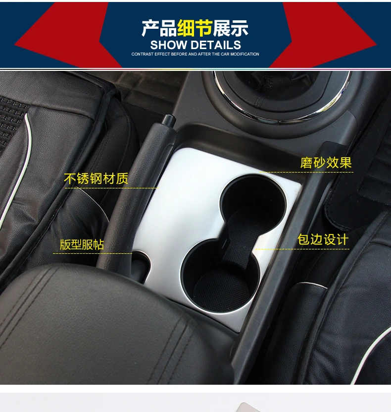 Для Kia Sportage R 2012 2013 водная чашка декоративная крышка высокого качества из нержавеющей стали автомобильный Стайлинг