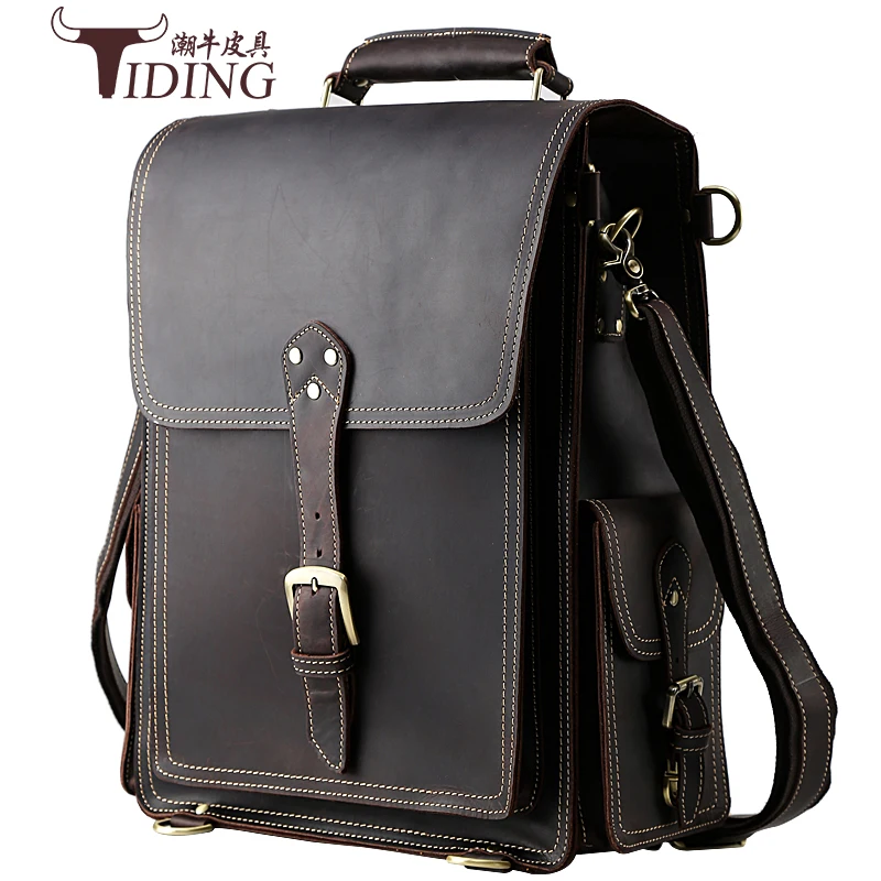 Рюкзак мужской из воловьей кожи 15 дюймов для ноутбука 2017 дюйма|school book bag|book bagbackpack