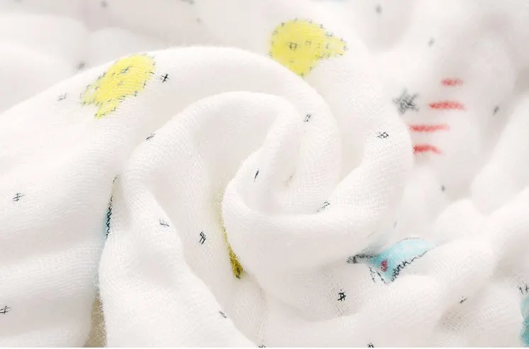 

3pcs Set Six-layers Of Cotton Gauze Bibs Baby Towel Square Towel Newborn Baby Face Washer Tulle Bath Towels Baby Stuff