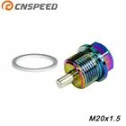 CNSPEED M20 * 1,5 мм алюминиевая Нео Хромовая Магнитная дренажная масляная пробка дренажный болтсливная пробка для масла для Subaru YC100286-NC