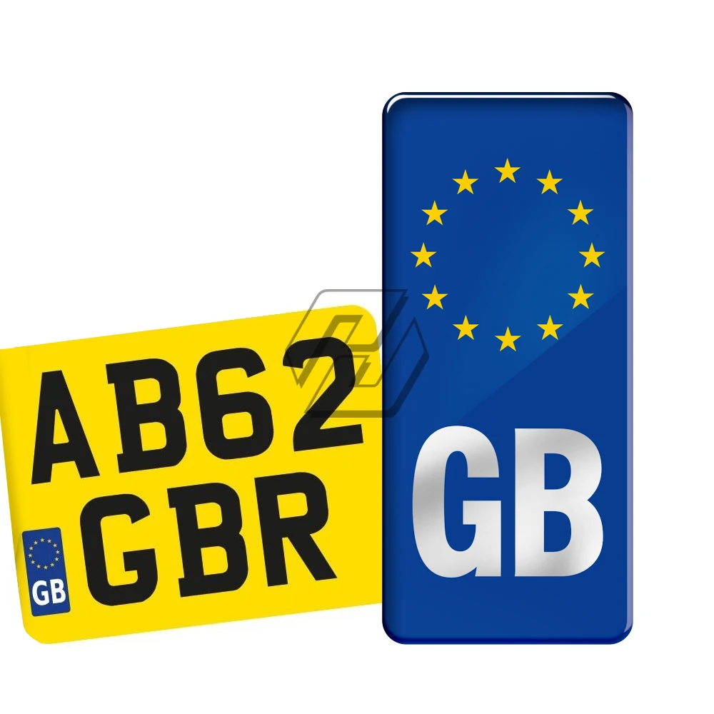 

Motorcycle GB Euro Badge Sticker for Number-plate Vinyl Europe Legal Decal Case for Ducati Aprilia Honda MV Vespa