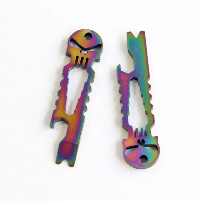 Multifunction Pocket Tool EDC Mini Pry Bar Crowbar Bottle Opener Wrench Outdoor Skeleton Cool Key for Hiking Camping Hunting | Спорт и