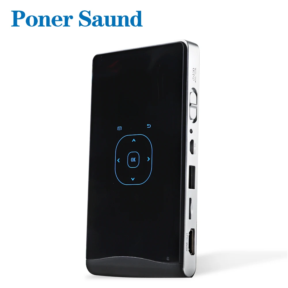 Poner Saund DLP100WM мини-проектор портативный проектор Android встроенный wifi Bluetooth 2000 мАч батарея HDMI поддержка 1080P кинотеатр