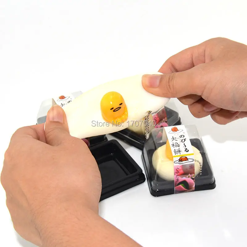 1 шт. оригинальная коробка Новые растягивающиеся Mochi Gudetama Squeeze коллекционные
