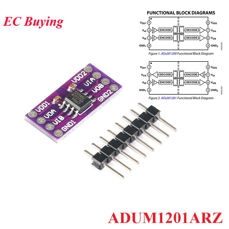 Магнитный изолятор ADUM1201 модуль датчика для платы с заменой на Optocouplers SOIC 8 SPI |