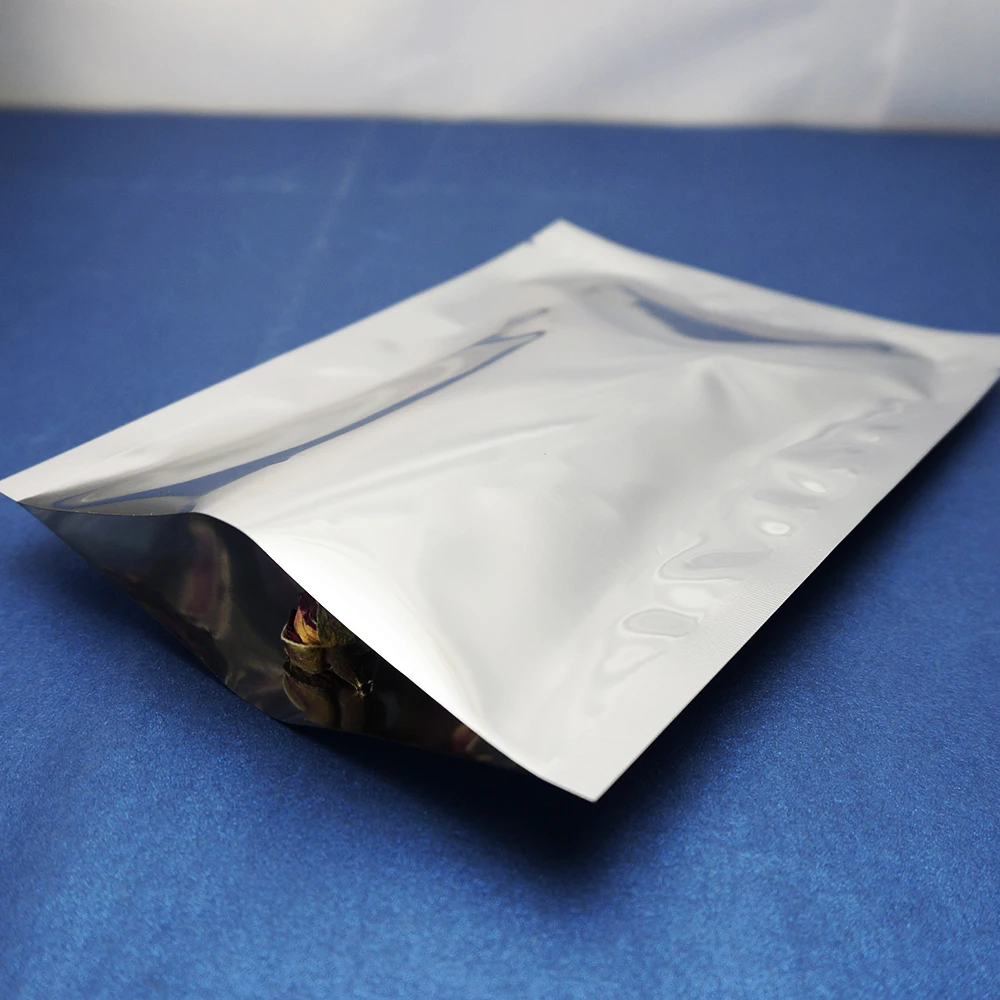 100 x тепло герметичный простой карман 12X17CM серебряное покрытие алюминиевой фольги