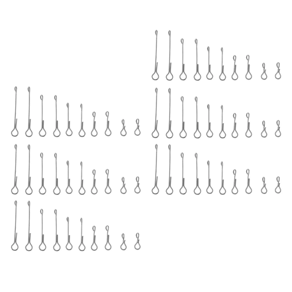 60 шт. нержавеющая сталь рыбный череп шарнирный хвостовик для ловли нахлыстом