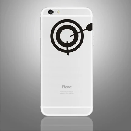 For iPhone 6 B W(7) Виниловые наклейки для iPhone 6/6 Plus для iPhone 7/8 Plus забавные частичные наклейки для iPhone 7/8 X/XS черные наклейки - Цвет: For iPhone 6 B W(7)