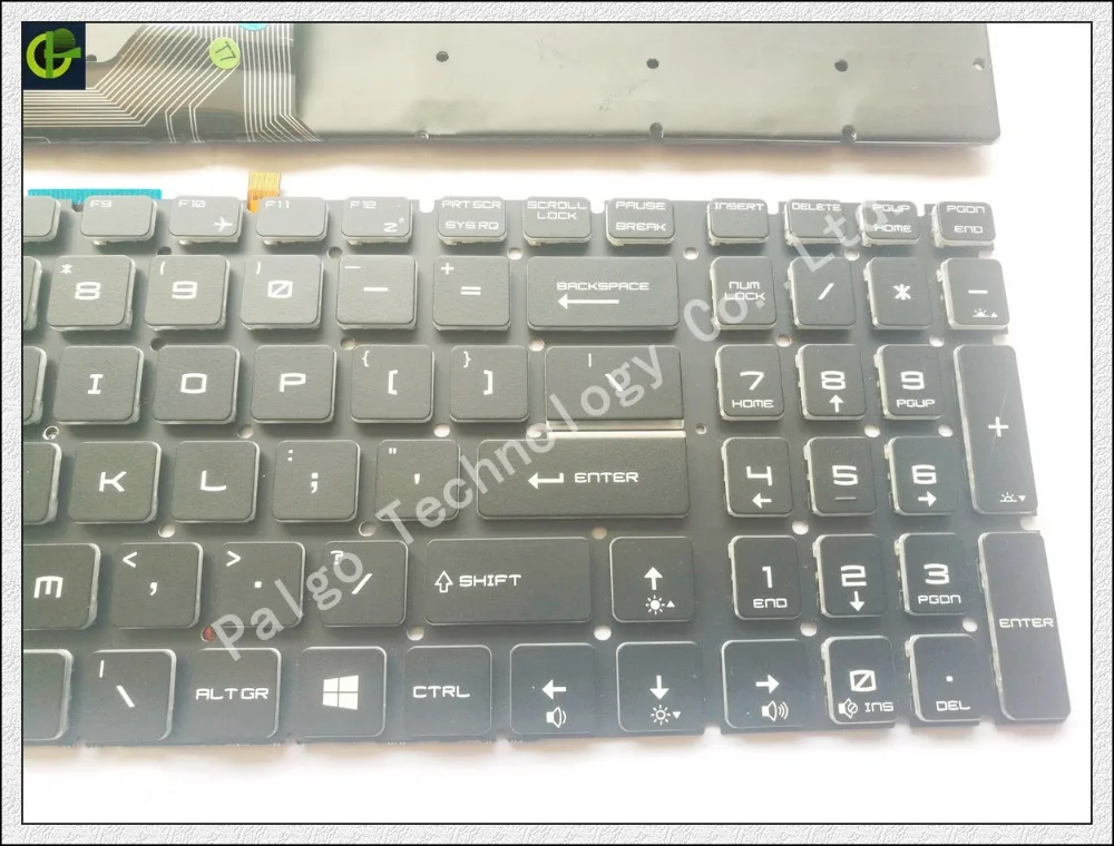 Новая английская Хрустальная клавиатура с подсветкой для MSI GP72 WS60 PE72 GS72 GP62VR GE62V