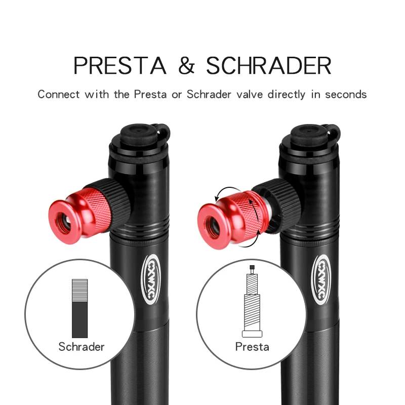 160psi Schrader Presta Valve Bicycle Pump Road Bike Co2 Combo Mini Co2 Bicicleta Inflator MTB Cycling CNC Hand Pump Air Inflator