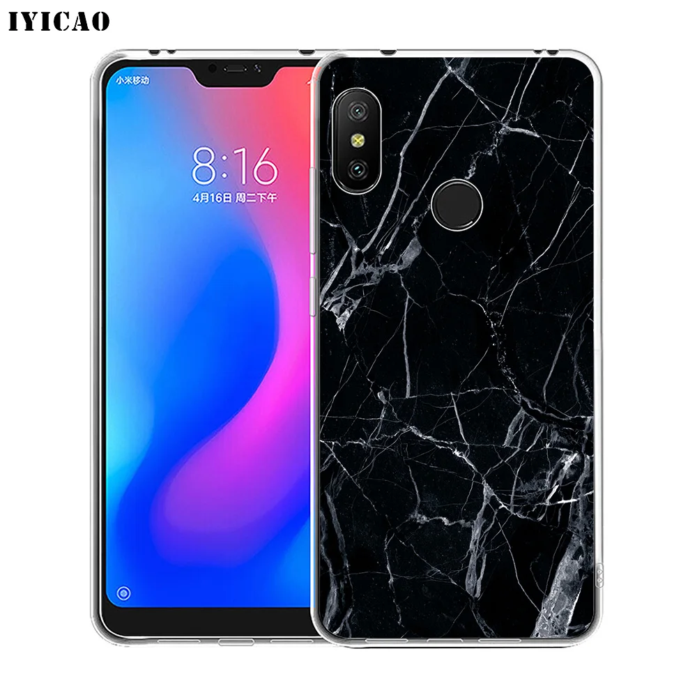 IYICAO золотой мраморный коллаж Модный мягкий силиконовый чехол для телефона Xiaomi